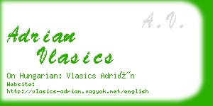 adrian vlasics business card